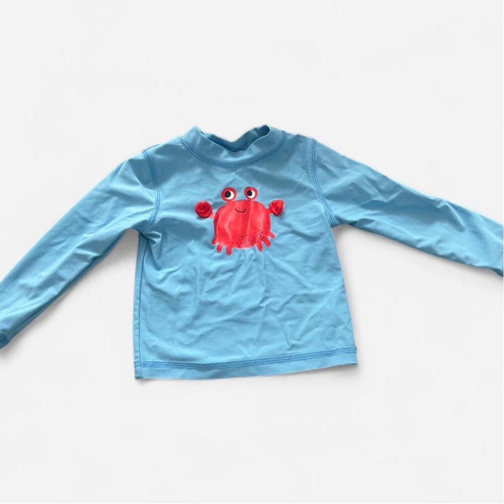 Adorable Little-me Blue Swim Cover-up Shirt